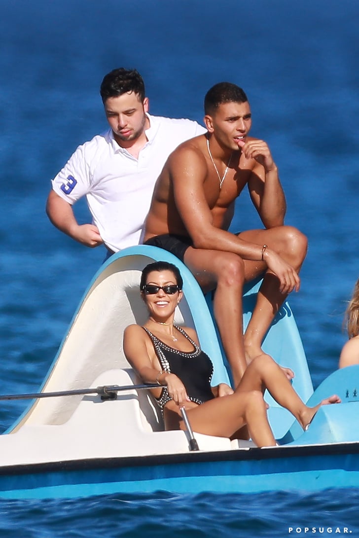 Kourtney Kardashian and Younes Bendjima in St. Tropez 2017 ...