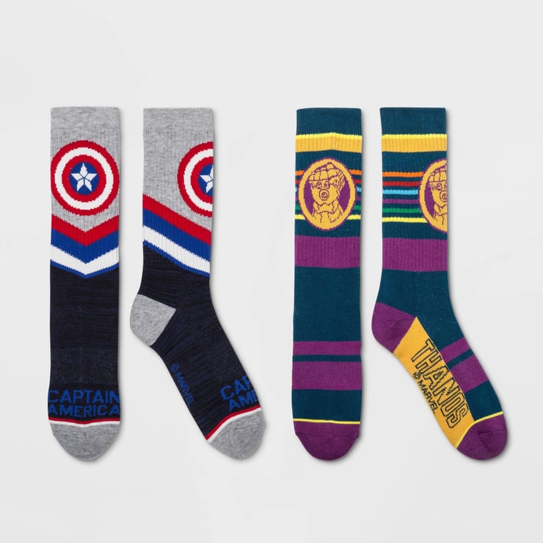 Men's Striped Avengers Crew Socks