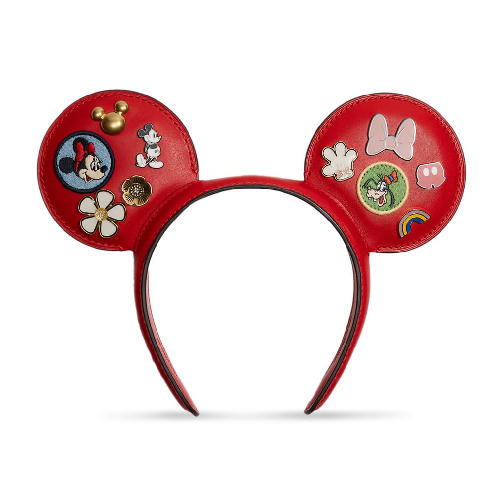 Mickey Mouse and Friends Leather Ear Headband by Coach
