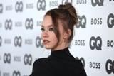 Sydney Sweeney Shines in a Plunging Metallic Breastplate with Cracked Mirror Nails at the GQ Awards