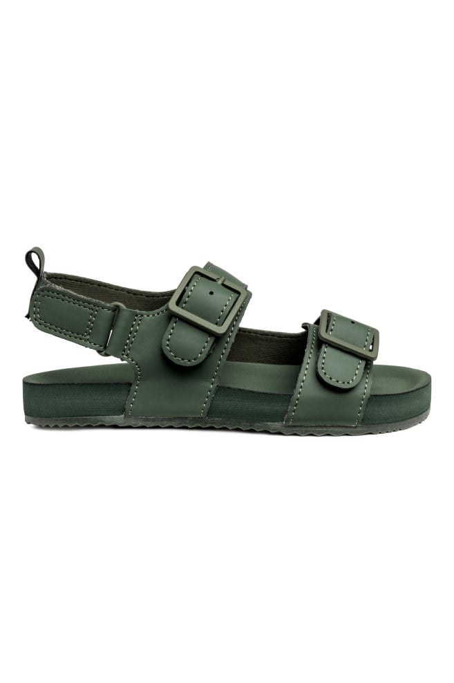 H&M Dark Green Sandals