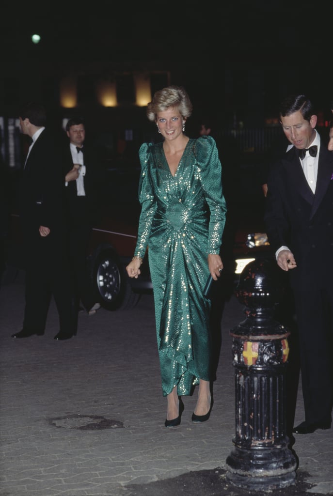 Princess Diana at the Premiere of "The Hunt For Red October" in 1990