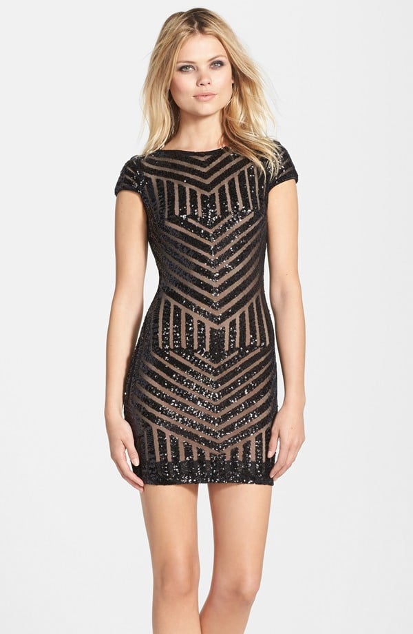 Dress the Population 'Tabitha' Geometric Sequin Minidress ($178) | Gwen ...