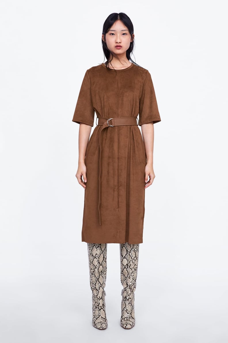 Zara Faux Suede Dress