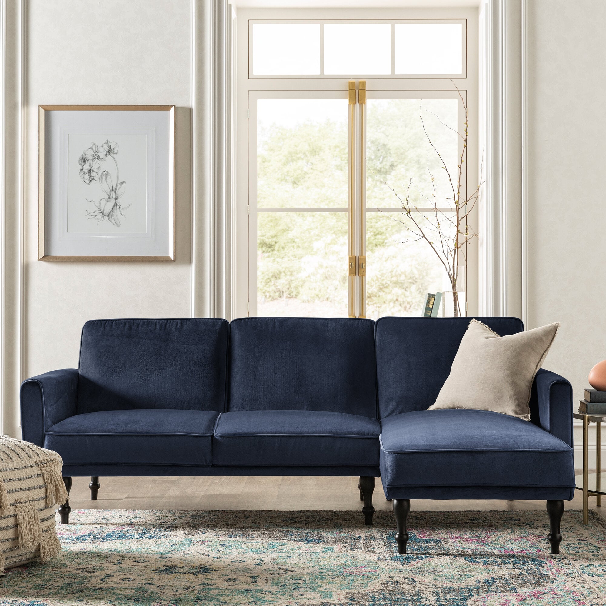 Shelton 83 store reversible sleeper sectional