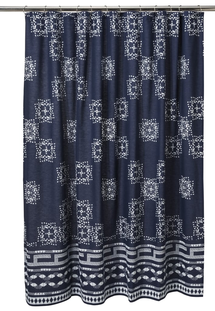 Batik Shower Curtain in Indigo ($25)