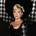 Florence Pugh Makes Her Runway Debut in a Cutout Corset and High-Slit Skirt