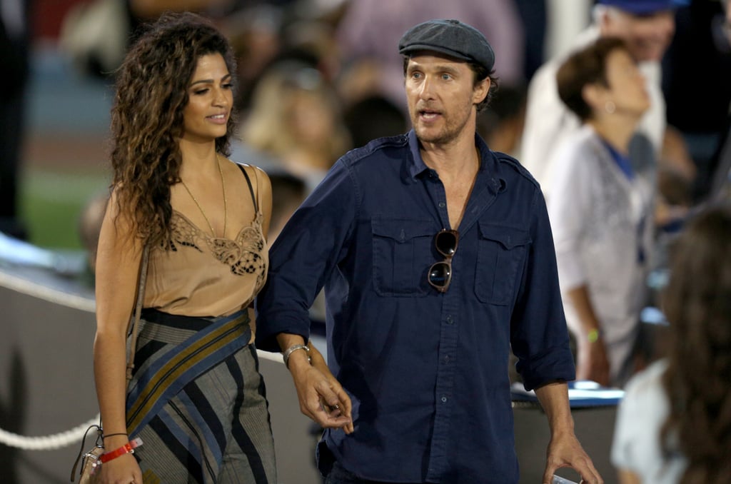 Matthew McConaughey and Camila Alves at LA Dodgers Gala 2016 | POPSUGAR ...