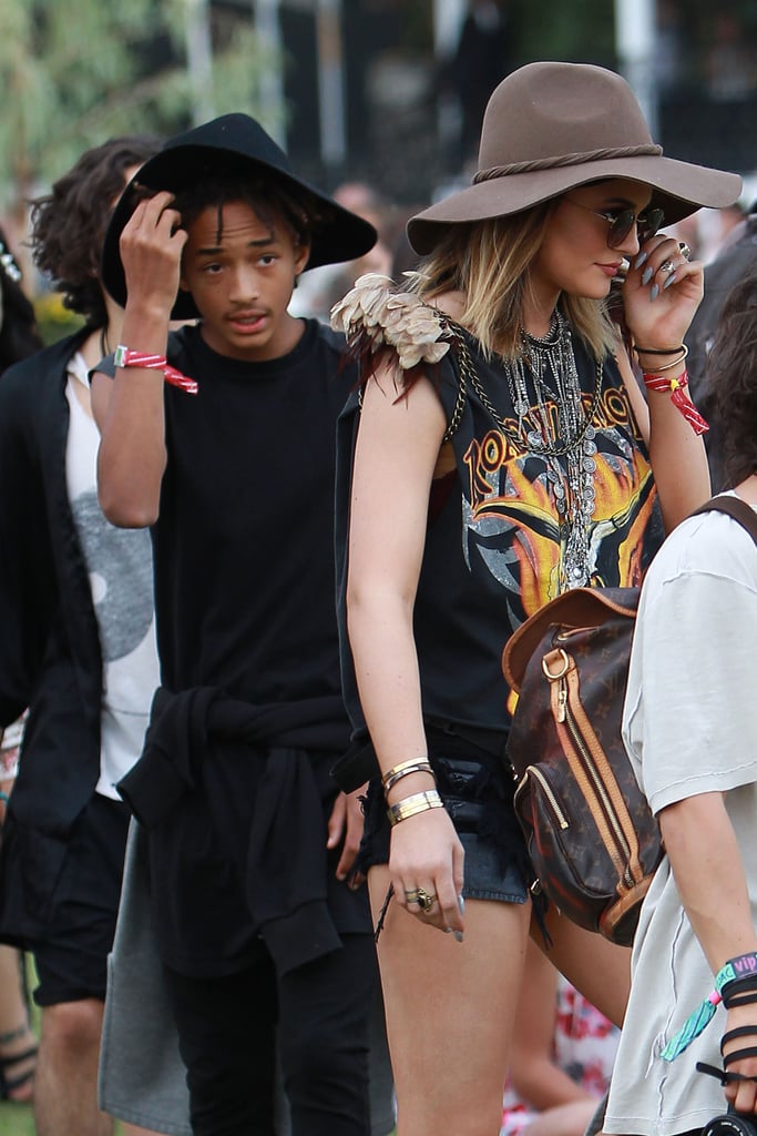 Jaden Smith stayed close to Kylie Jenner.