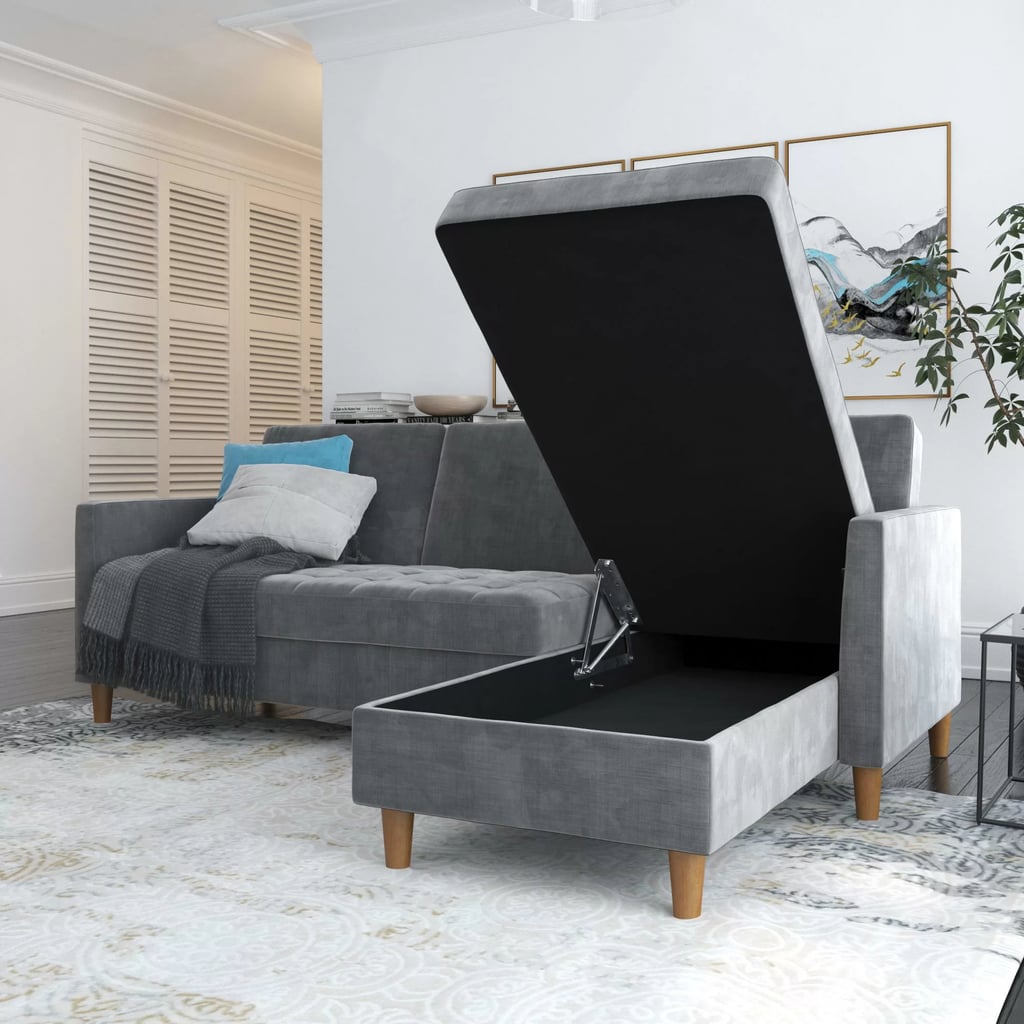 A Sleeper Sofa With Storage: Bozeman 84" Wide Reversible Sleeper Sofa