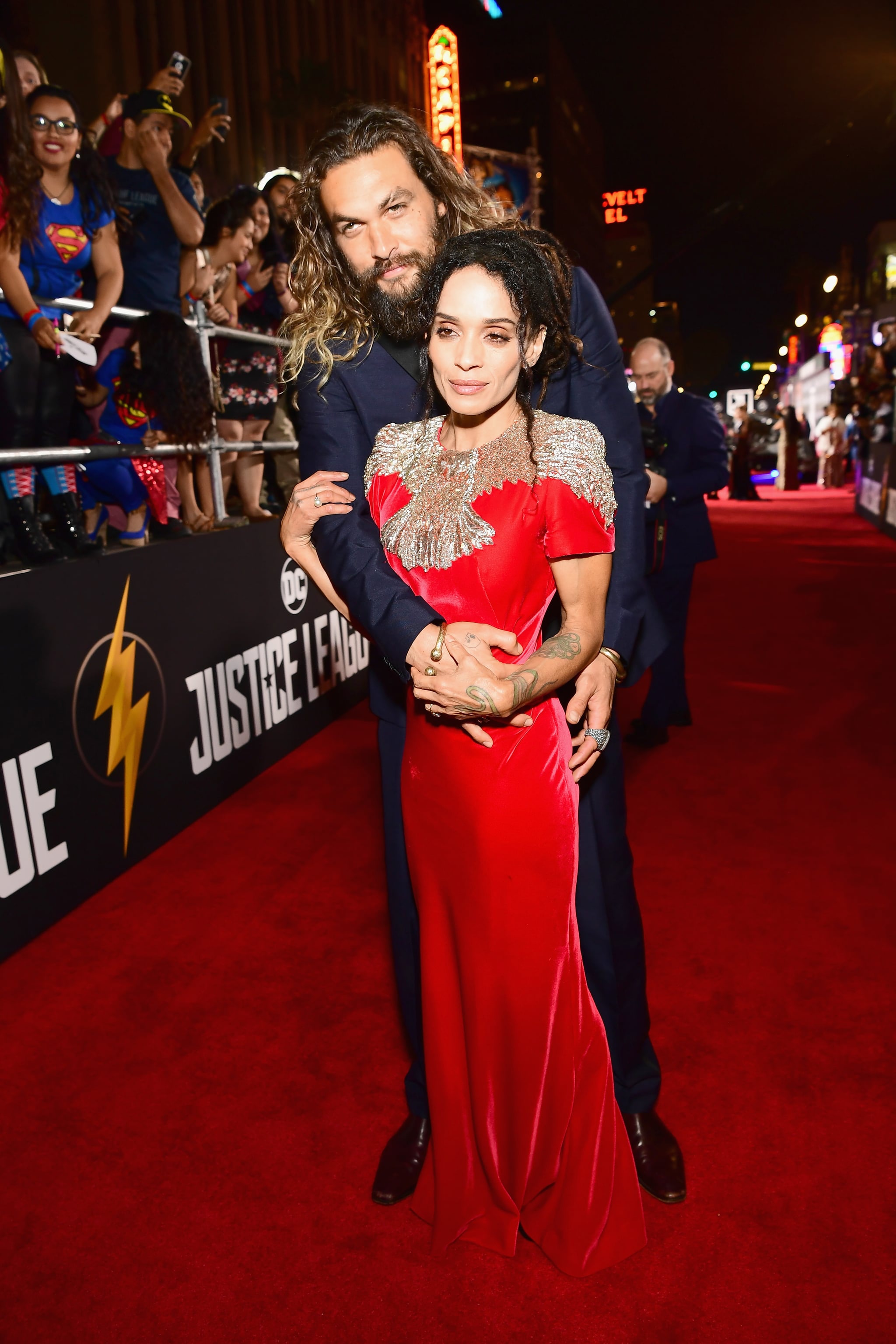Jason Momoa And Lisa Bonet At Justice League Premiere 2017