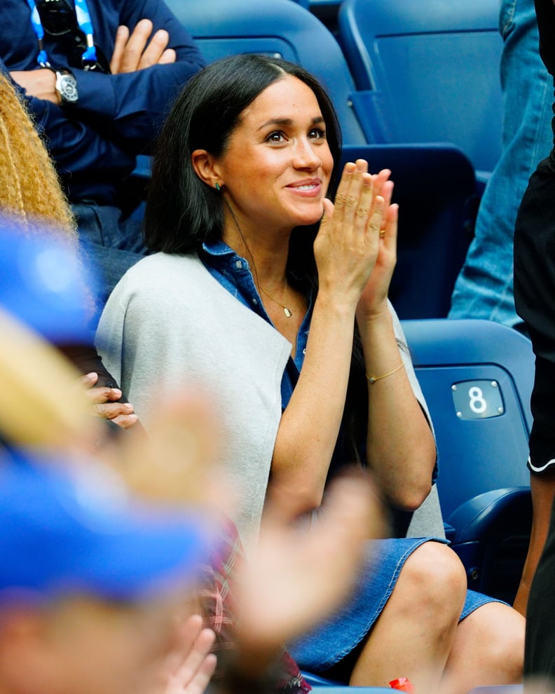 Meghan Markle Wearing Mini Mini Jewels Dog Tag Necklace at the US Open