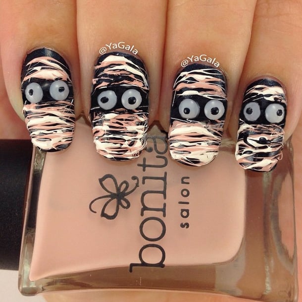 Splattered Mummies 101 Halloween Nail Art Designs That Are A Major Treat Popsugar Beauty Uk Photo 95