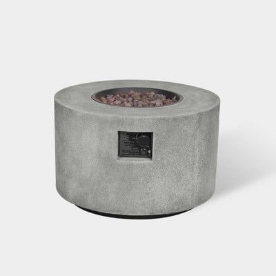 Argent 28" Round Cement Fire Table