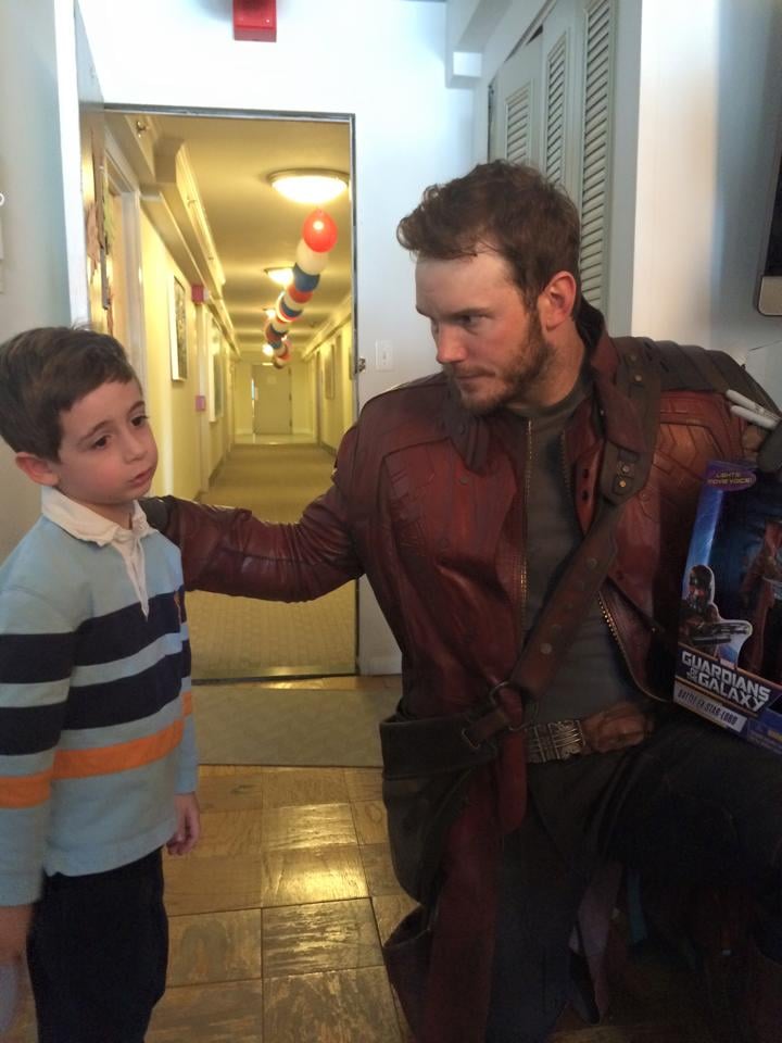 Chris Pratt and Chris Evans at a Nonprofit