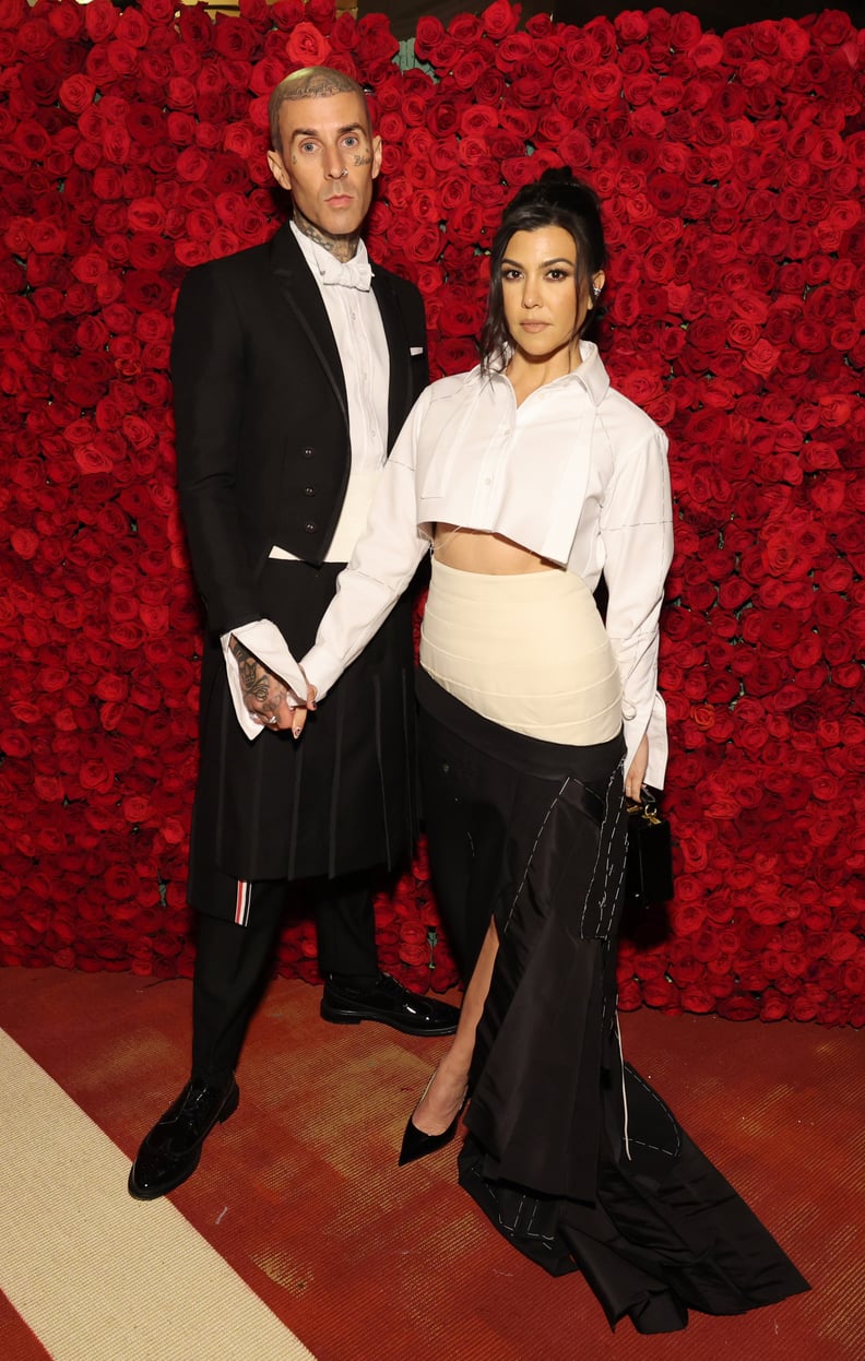 Kourtney Kardashian and Travis Barker at the Met Gala
