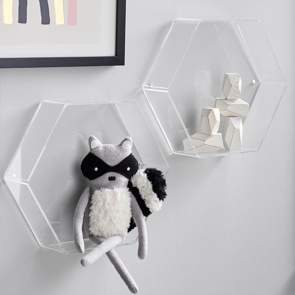 West Elm Acrylic Hex Shelf