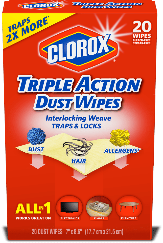 Clorox Triple Action Dust Wipes