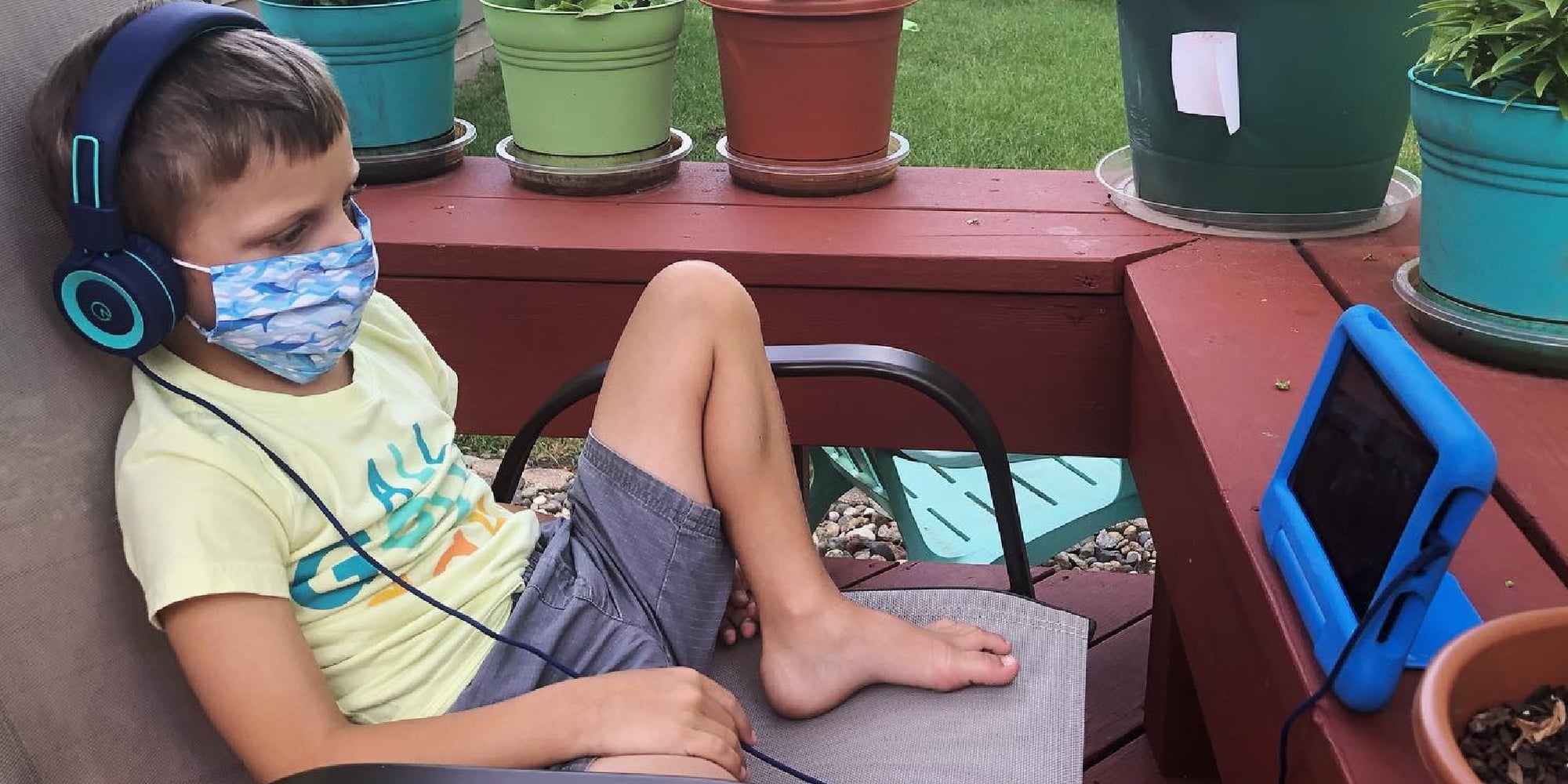 Dad's Hack For Getting Kids to Practice Wearing Face Masks POPSUGAR Family