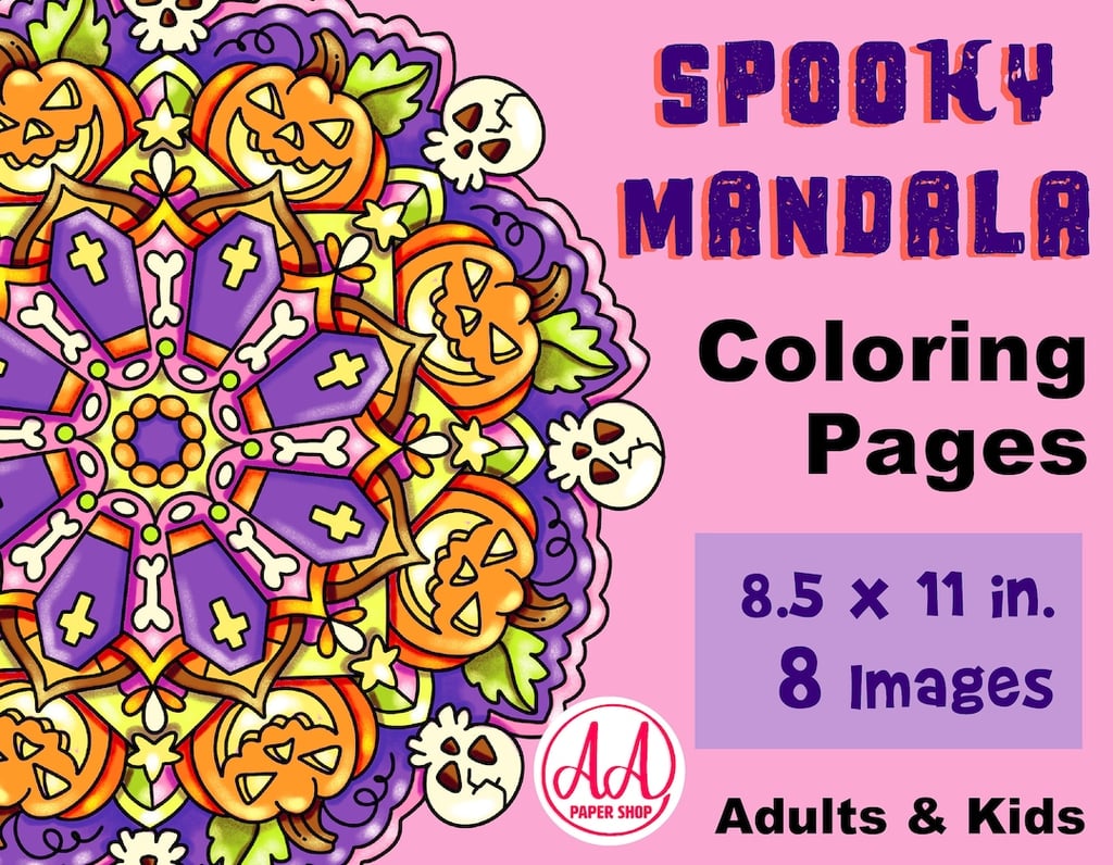 Halloween Mandala Coloring Pages