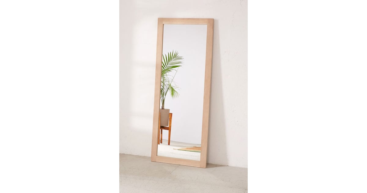 Simple Wood Mirror How to Decorate a Small Living Room POPSUGAR