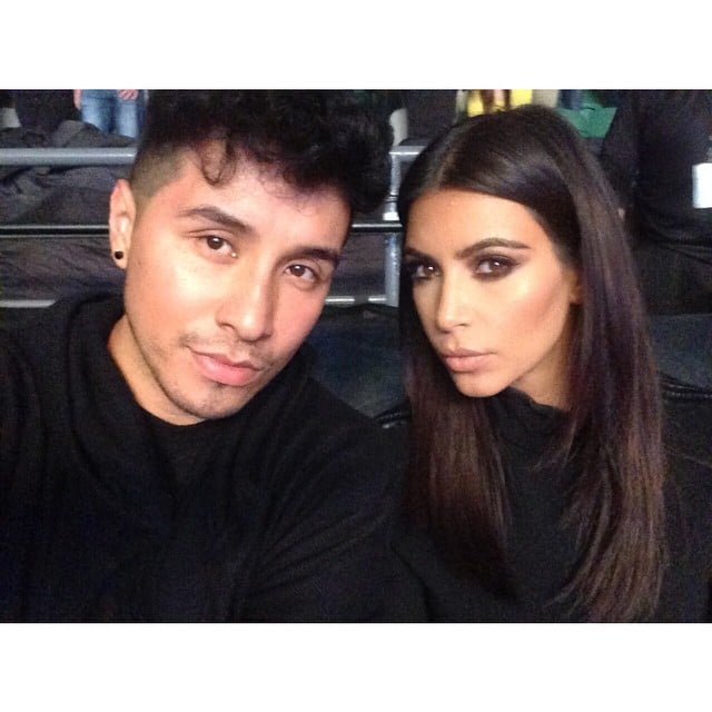 Kim Kardashian showed off her glam side with smoky eyes and bold brows. 
Source: Instagram user kimkardashian