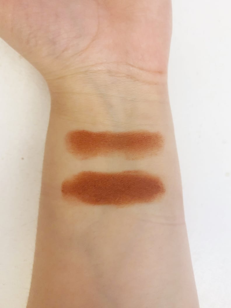 Too Faced Gingerbread Extra Spicy Eye Shadow Swatches Wet and Dry