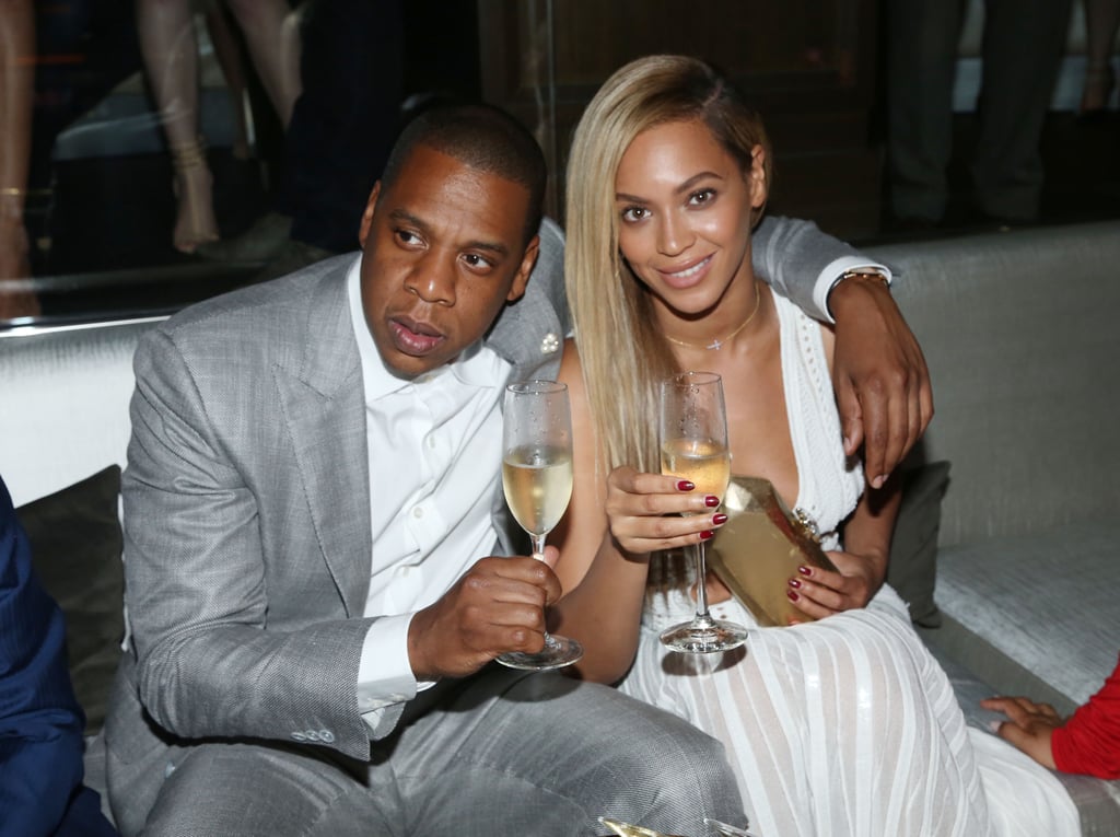 Beyoncé toasted Jay Z at the 40/40 Club anniversary party in NYC in June 2013.