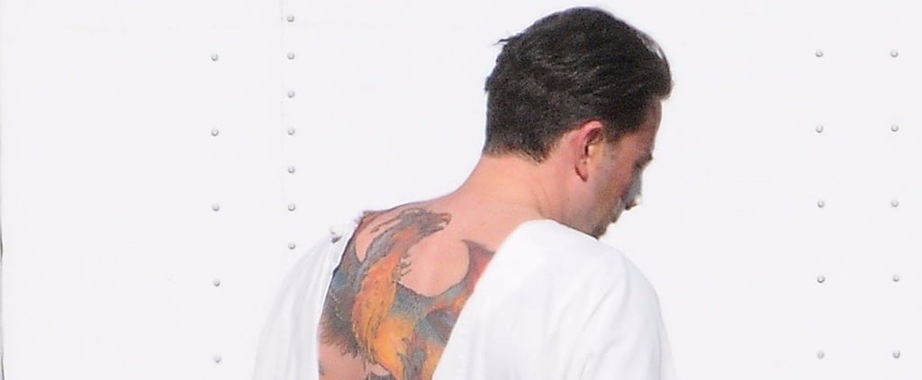 Ben Affleck's Back Tattoo Pictures