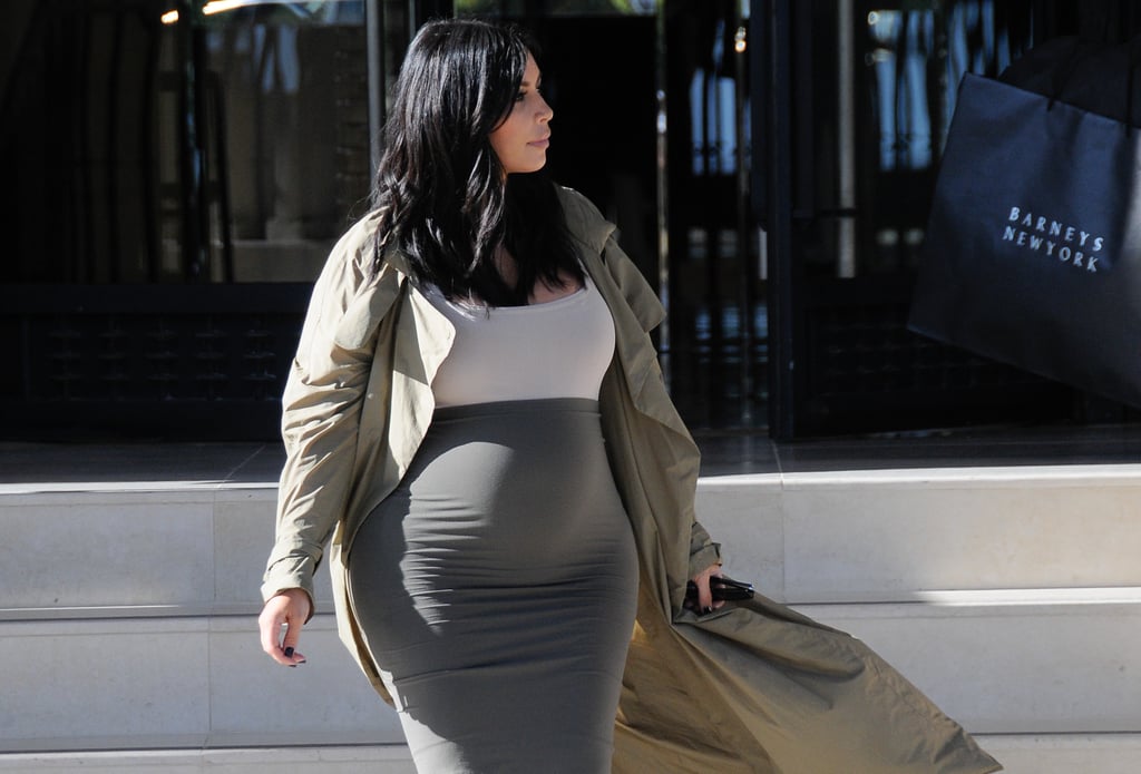 Kim Kardashian Baby Bump LA Pictures August 2015