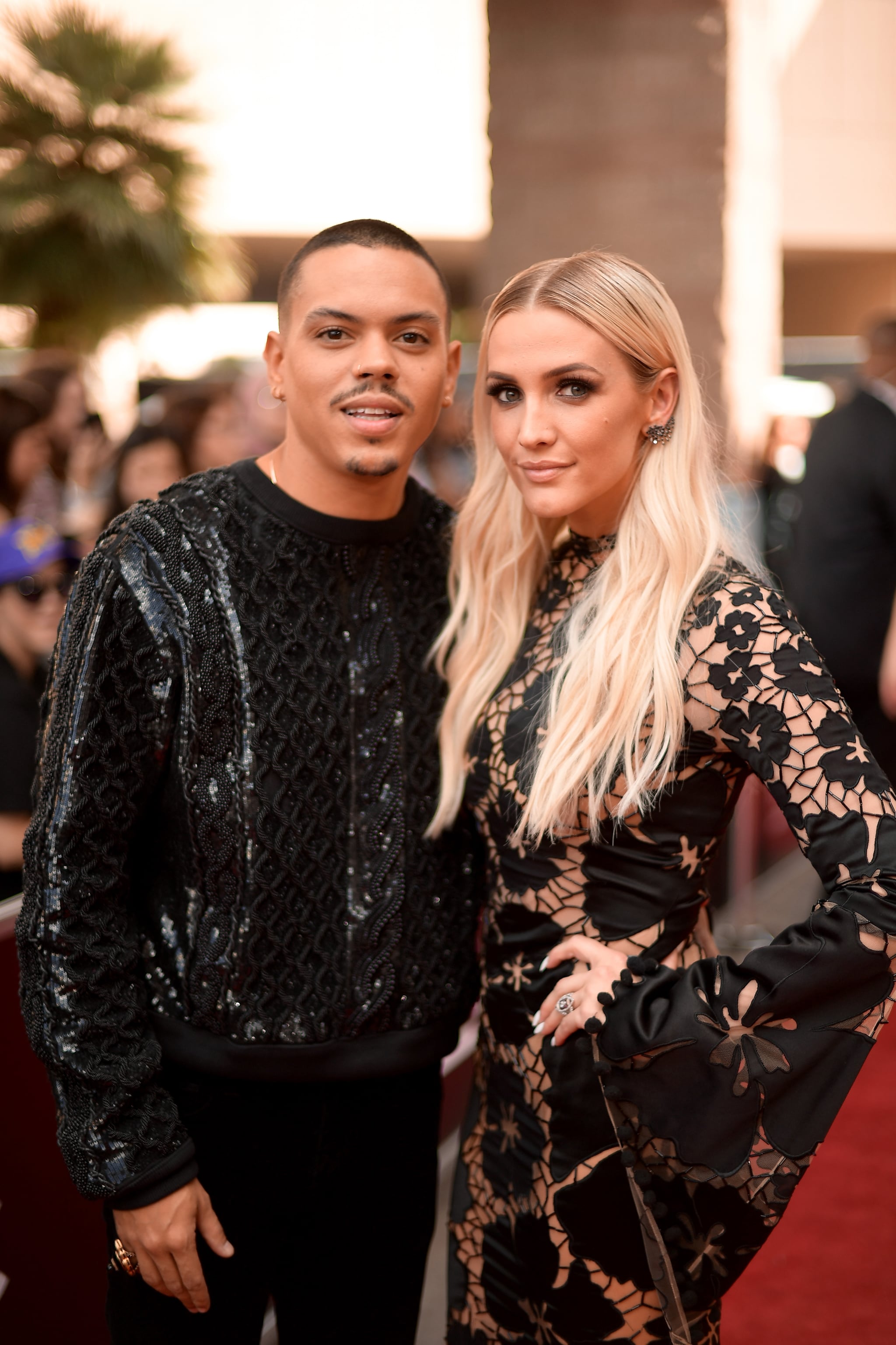 Ashlee Simpson and Evan Ross at 2018 Billboard Music Awards