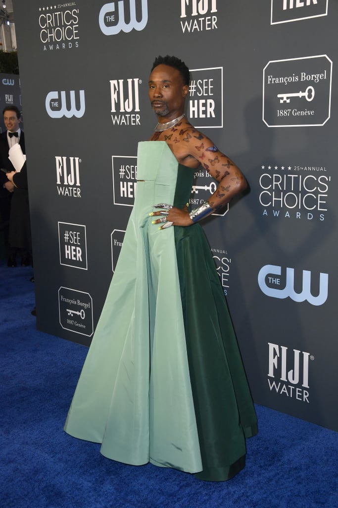 Billy Porter's Butterfly Tattoos at Critics' Choice Awards