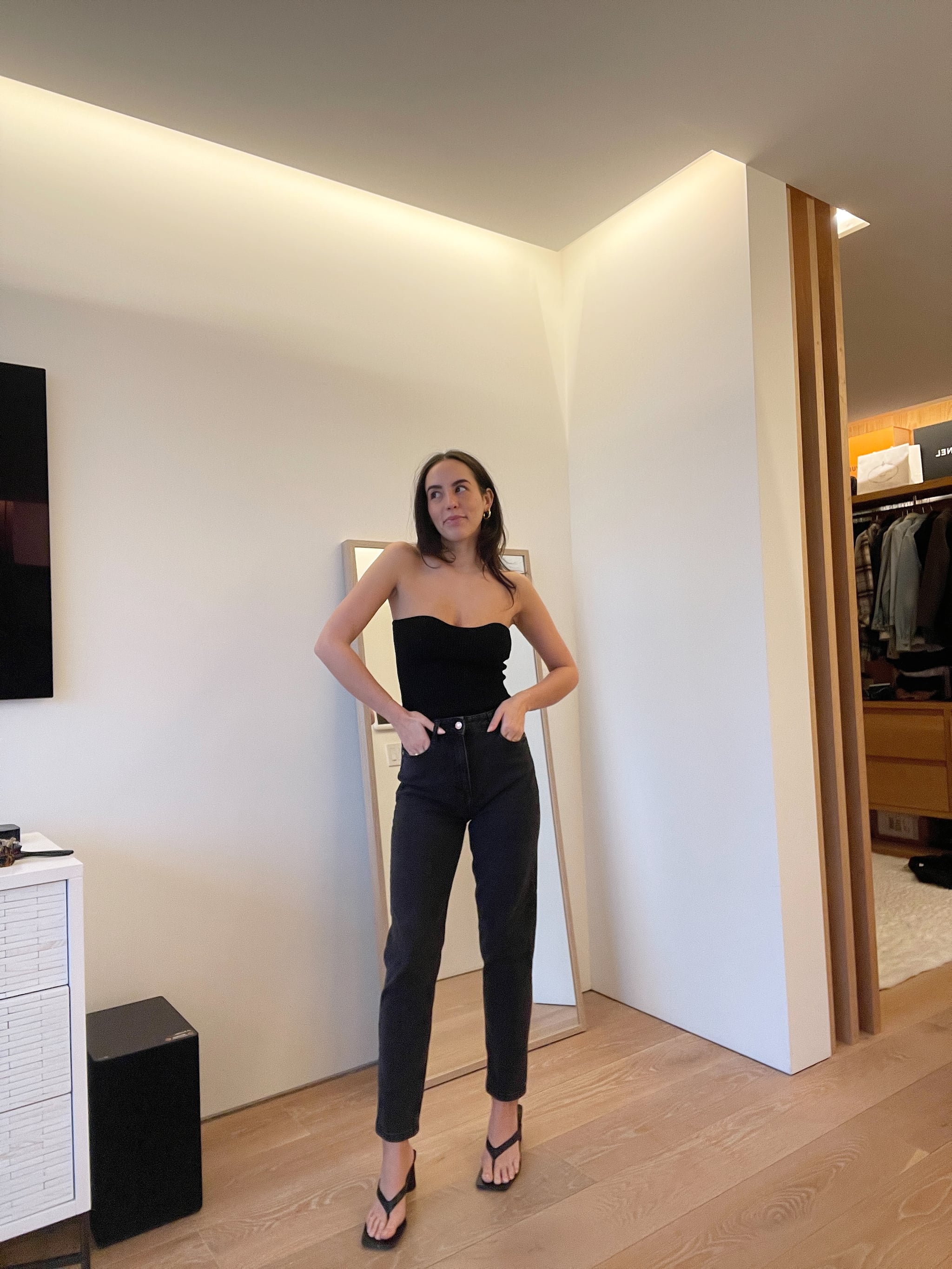 zara mom fit ankle jeans