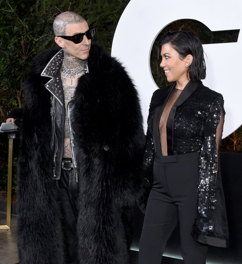 WEST HOLLYWOOD, CALIFORNIA - NOVEMBER 17: Travis Barker and Kourtney Kardashian attend the 2022 GQ Men Of The Year Party Hosted By Global Editorial Director Will Welch at The West Hollywood EDITION on November 17, 2022 in West Hollywood, California. (Phot