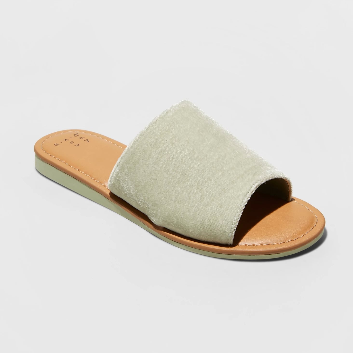 Velvet sales slide sandals