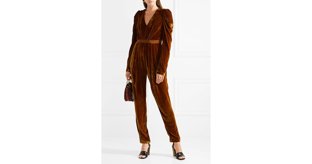 ulla johnson velvet jumpsuit