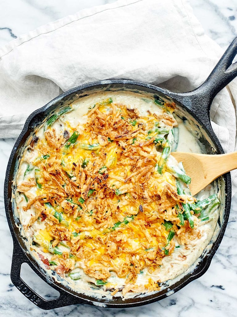 Green Bean Casserole With Bacon and Fried Onions