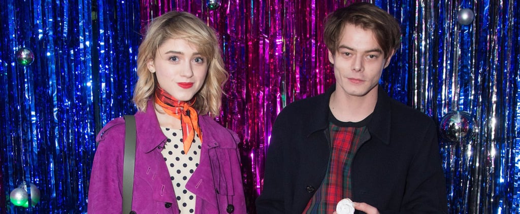 Natalia Dyer and Charlie Heaton at Burberry Party