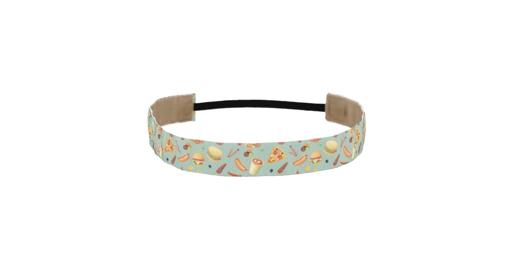 Elegant Fast Food Pattern Athletic Headband