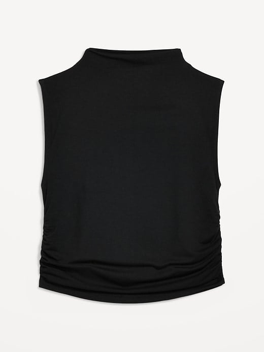 Old Navy Fitted Mock-Neck Cropped Top