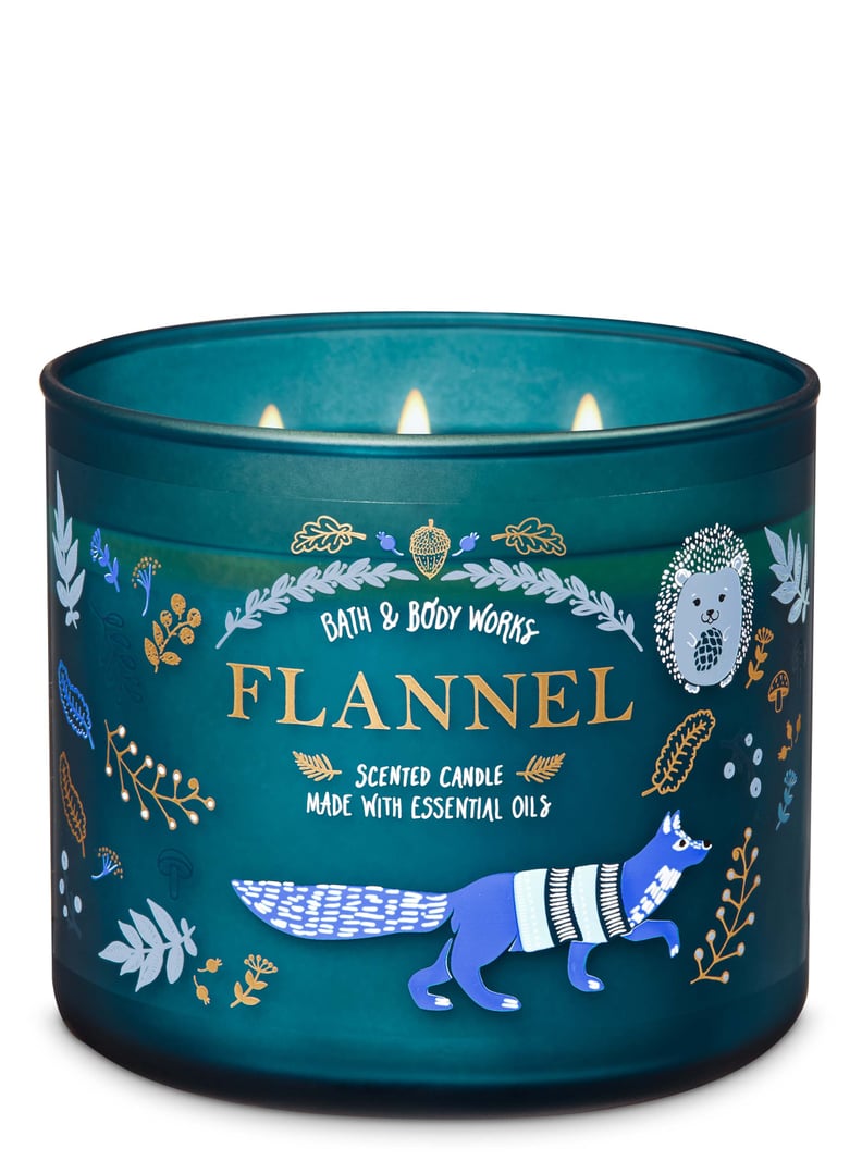 Bath and Body Works Flannel 3-Wick Candle
