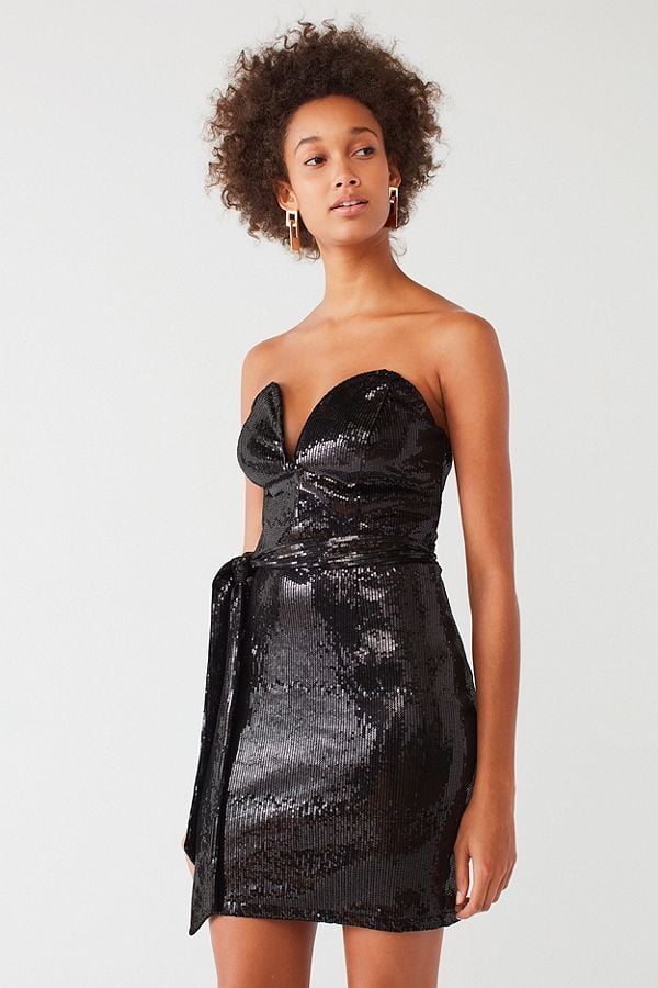Oh My Love Aubervilliers Strapless Sequin Dress