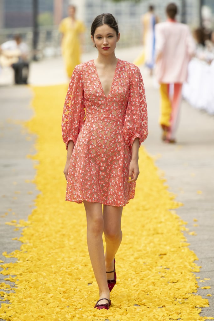 Puffy Sleeves on the Lela Rose Runway at New York Fashion Week