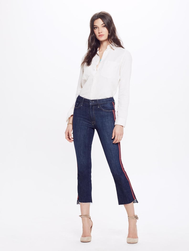 Mother Denim Insider Crop Step Fray - Speed Racer