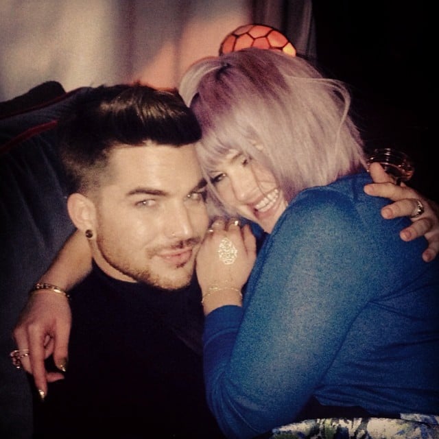 Kelly Osbourne cozied up to Adam Lambert.
Source: Instagram user adamlambert