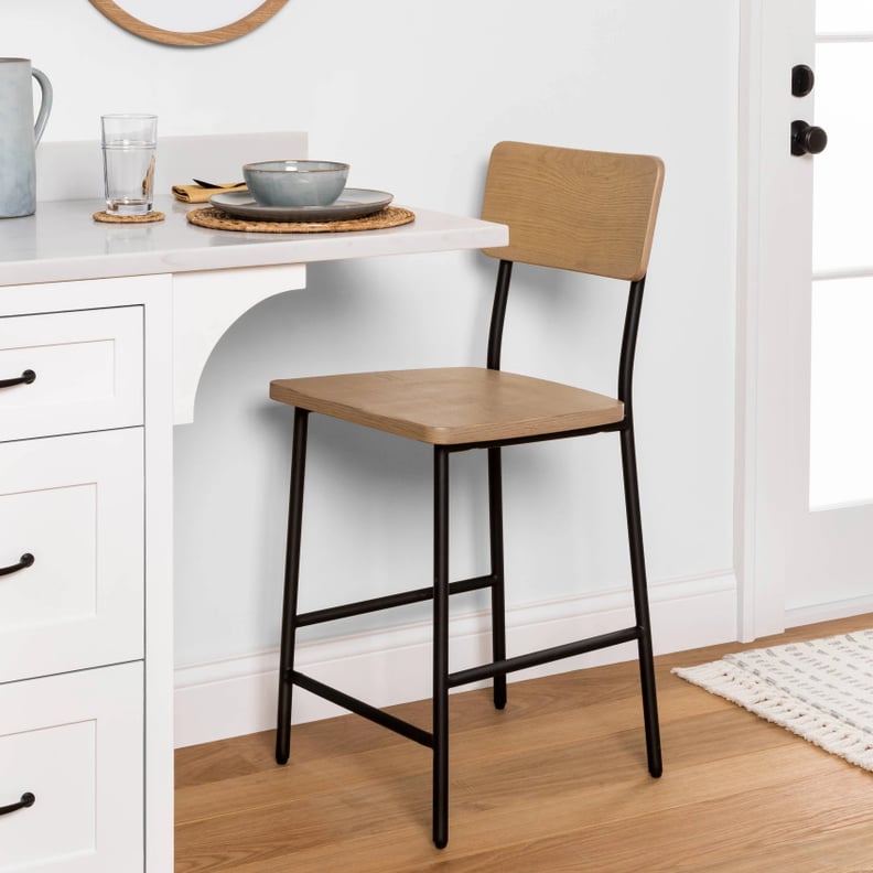 Hearth & Hand Wood & Steel Counter Stool