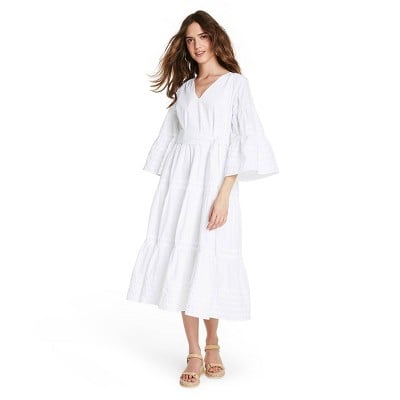 Lisa Marie Fernandez For Target Women's Ric Rac Flare Sleeve Dress