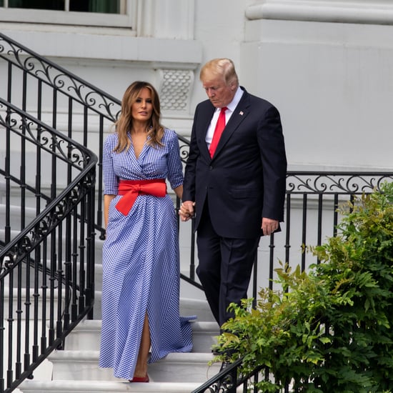 Melania Trump Gingham Ralph Lauren Dress Fourth of July 2018