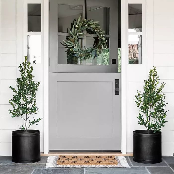 Ribbed Metal Planter