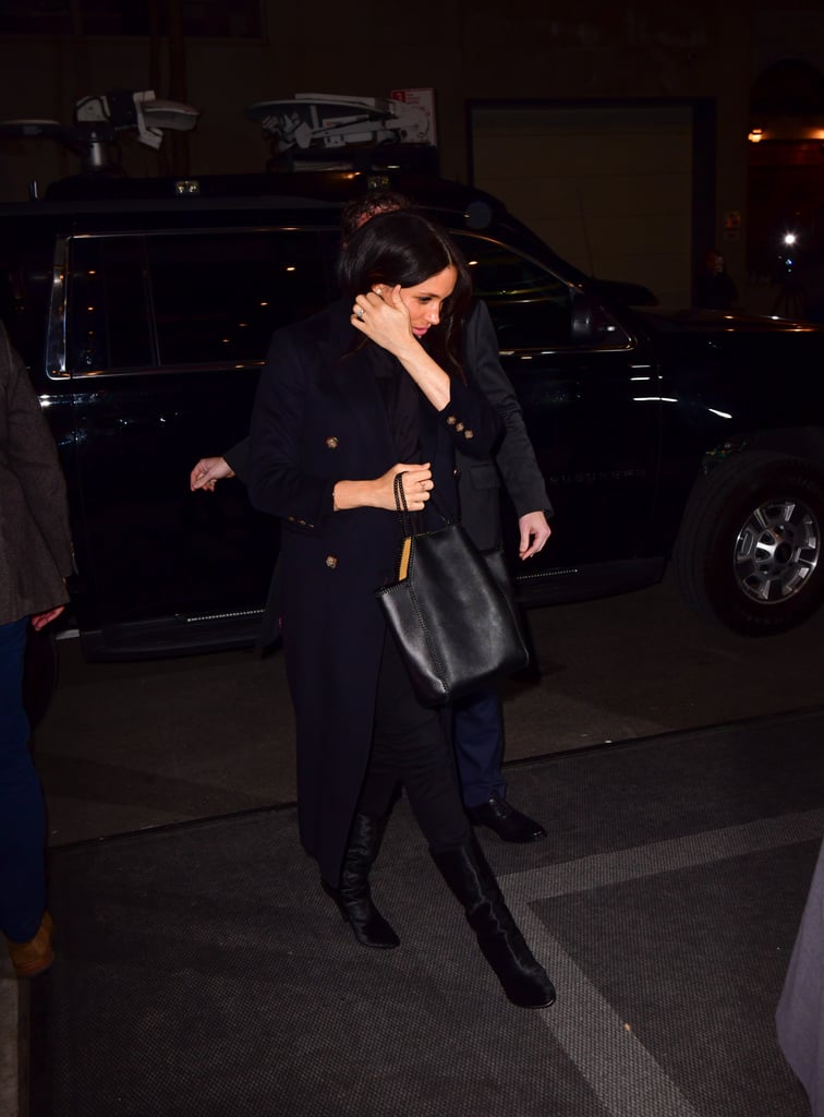 Meghan Markle Wears Black Boots in New York City Feb. 2019